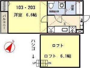 フォレスタ(1K/1階)の間取り写真