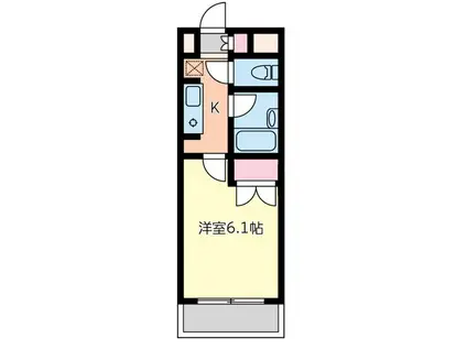 ユニオン・スクエア(1K/4階)の間取り写真