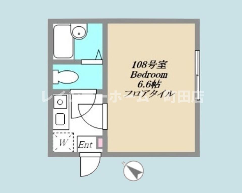 MAISON DE LIEN鵠沼(1K/1階)の間取り写真