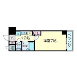 エスリード東梅田(1K/5階)の間取り写真