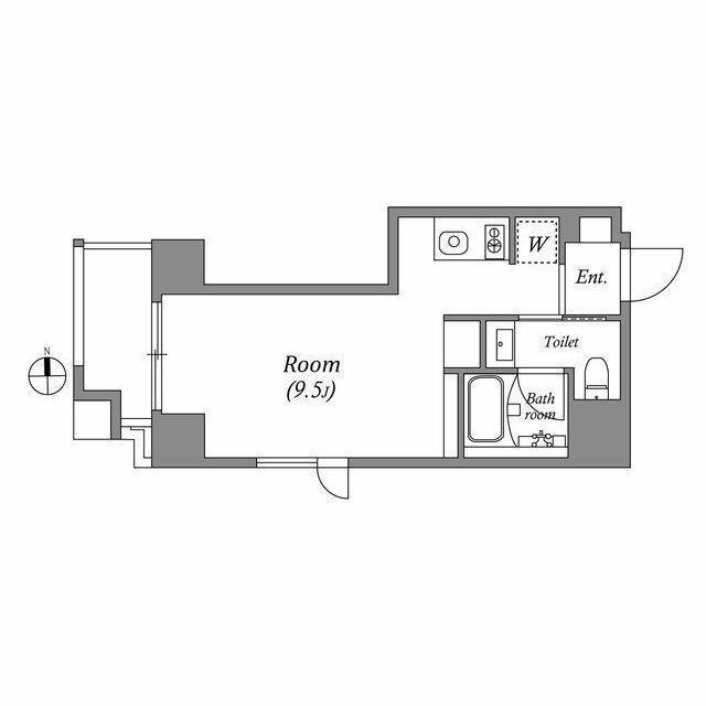 ASTILE秋葉原(ワンルーム/3階)の間取り写真