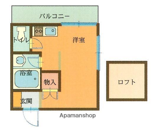 エグゼクティブ高砂(1K/2階)の間取り写真