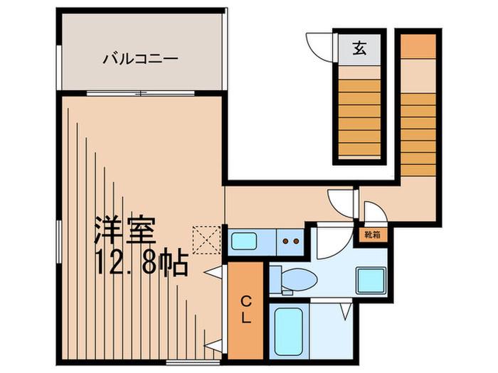 トリアーディ セレーネ亀戸(ワンルーム/2階)の間取り写真