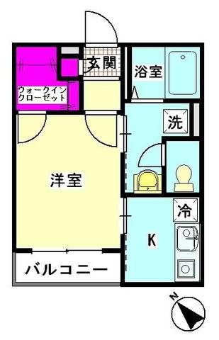 サダバハール(1K/1階)の間取り写真