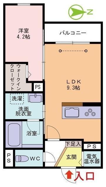 ラポルト(1LDK/3階)の間取り写真