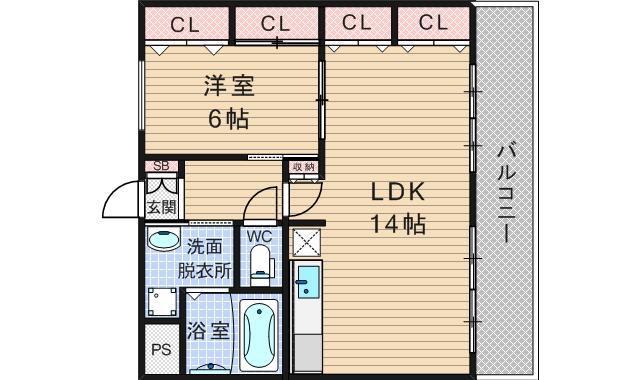 グローリーヨシダ(1LDK/3階)の間取り写真