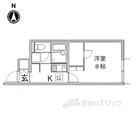 レオネクスト昭和町2(1K/1階)の間取り写真