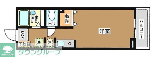 パルメゾンエスポワール(ワンルーム/3階)の間取り写真