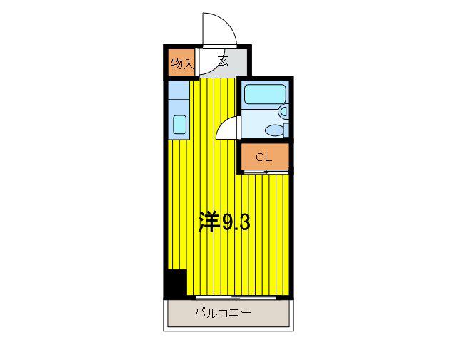 サンリーノ北浦和(ワンルーム/3階)の間取り写真