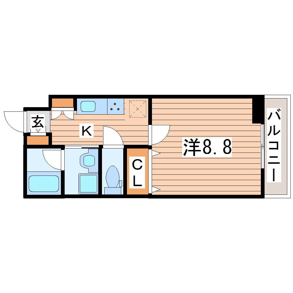 フレンドリー壱番館(1K/1階)の間取り写真