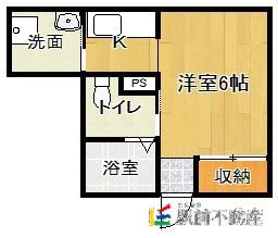 コーポ井ノ口(1K/1階)の間取り写真