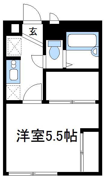レオパレスフローラAI(1K/2階)の間取り写真