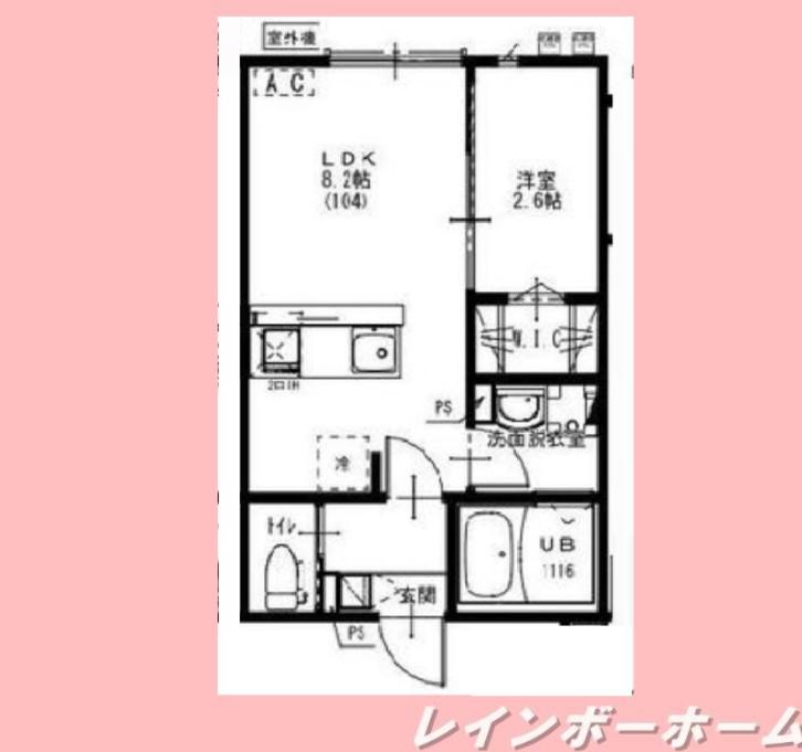 KEIAI RESIDENCE 我孫子(1LDK/1階)の間取り写真