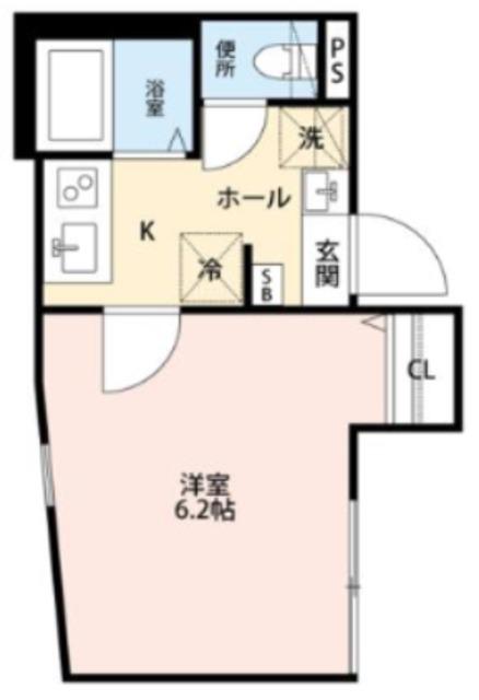 グランクオール久が原(1K/3階)の間取り写真