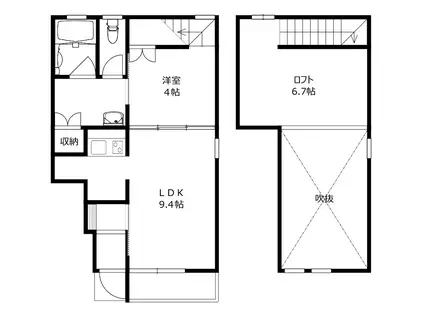 プレシャス高崎(1LDK/1階)の間取り写真