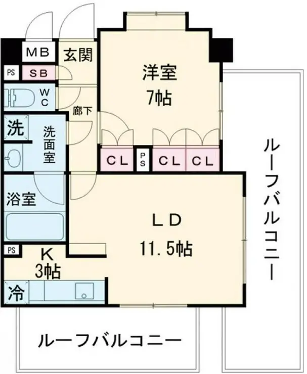 グラーサ三軒茶屋 5階階 間取り