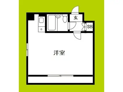 EPO長堀レジデンスII(ワンルーム/11階)の間取り写真