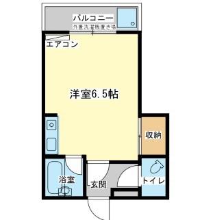 エクセルハイツ(ワンルーム/1階)の間取り写真