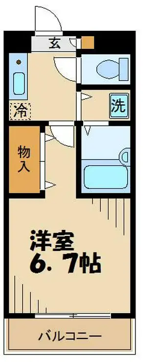 西河マンション 3階階 間取り