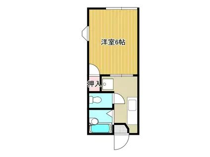 ミカサ・御成(1K/1階)の間取り写真