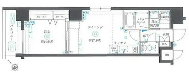 フェニックス横濱初音町 7階階 間取り