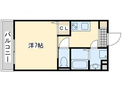 GRAN REGALE(1K/5階)の間取り写真