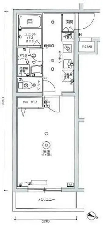 スカイコート板橋本町 2階階 間取り