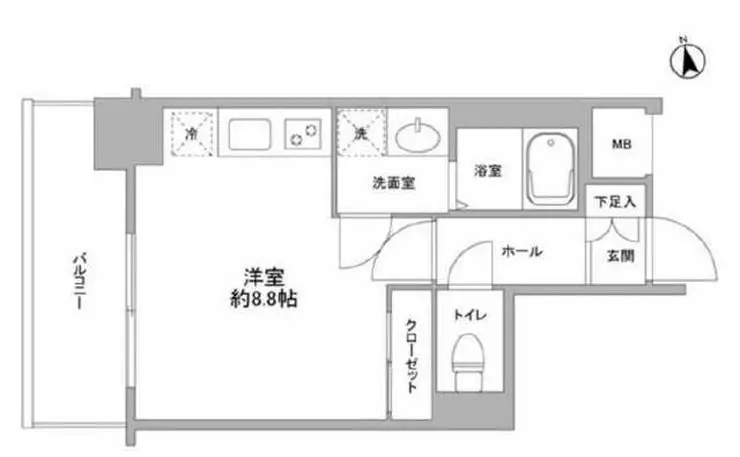 コンフォリア東池袋 6階階 間取り