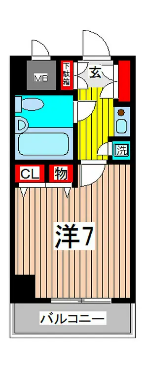 ライオンズシティ浦和常盤 5階階 間取り