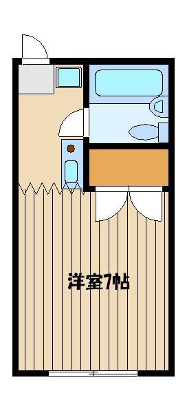 パールハイツ豊玉B(1K/1階)の間取り写真
