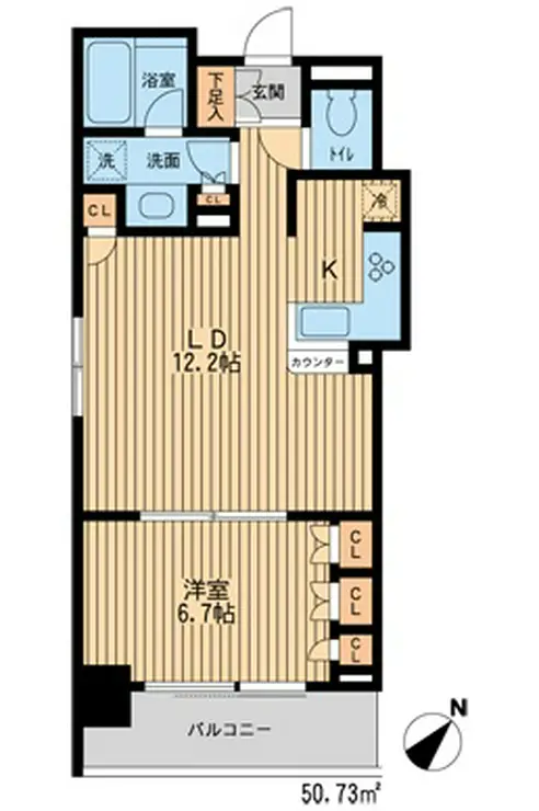 エイチエフ新横浜レジデンス 3階階 間取り