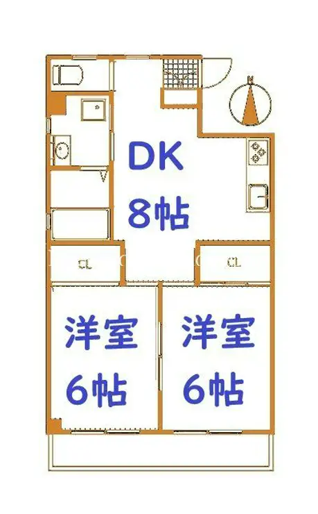 アサートン山手 3階階 間取り