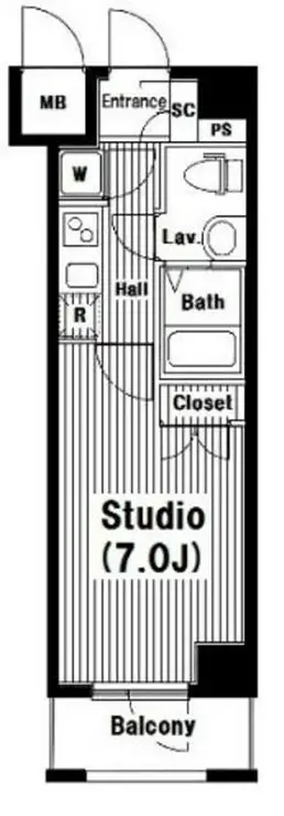 グランド・ガーラ南麻布 6階階 間取り