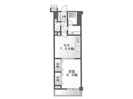 グランドール千種台(1DK/3階)の間取り写真