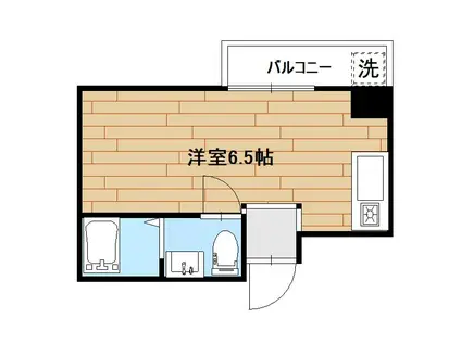 ダイヤペットパレス(ワンルーム/3階)の間取り写真