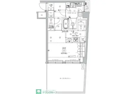 GENOVIA北池袋SKYGARDEN(1K/6階)の間取り写真