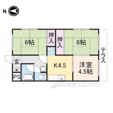 池田ハイツ(3K/1階)の間取り写真