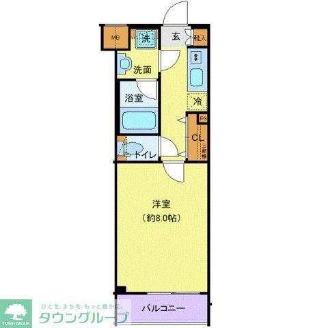 プレール・ドゥーク高井戸(1K/3階)の間取り写真
