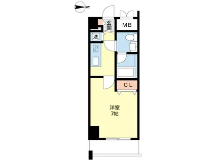 プロシード金山(1K/5階)の間取り写真