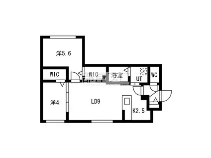 BLANC CLAIR(2LDK/1階)の間取り写真