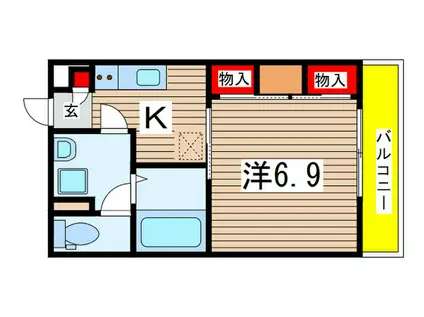 リブリ・グランテージ(1K/1階)の間取り写真