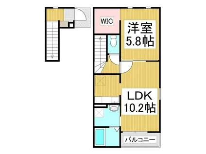 サンレミ I(1LDK/2階)の間取り写真