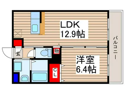 FTゴールデンコート(1LDK/3階)の間取り写真