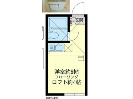 ユナイト鶴見ローレンスカーク(ワンルーム/2階)の間取り写真