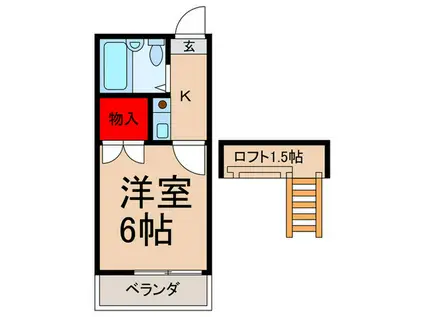 レオパレス北池袋2(1K/2階)の間取り写真