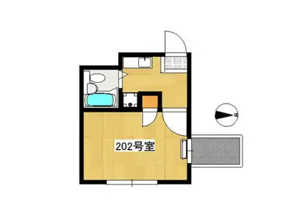 フレンドポート橋本(1K/3階)の間取り写真