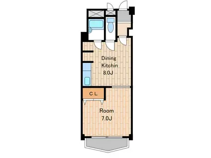 アートクレール東中野1号館(1LDK/1階)の間取り写真