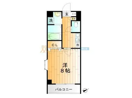 成和ビル(1K/5階)の間取り写真