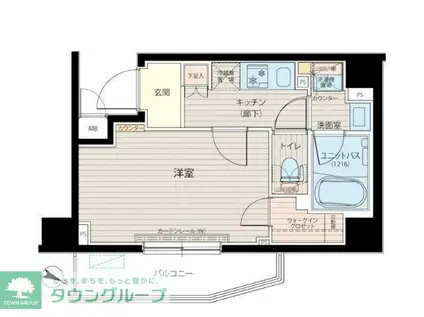 ルーブル中板橋六番館(1K/5階)の間取り写真