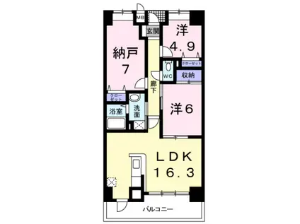 セントレジデンス(3LDK/9階)の間取り写真
